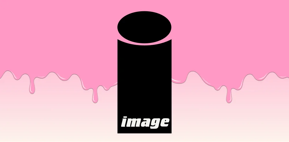 Image Comics logo centered atop a goopy pink frosting curtain dripping onto a stack of covers of recent Image releases